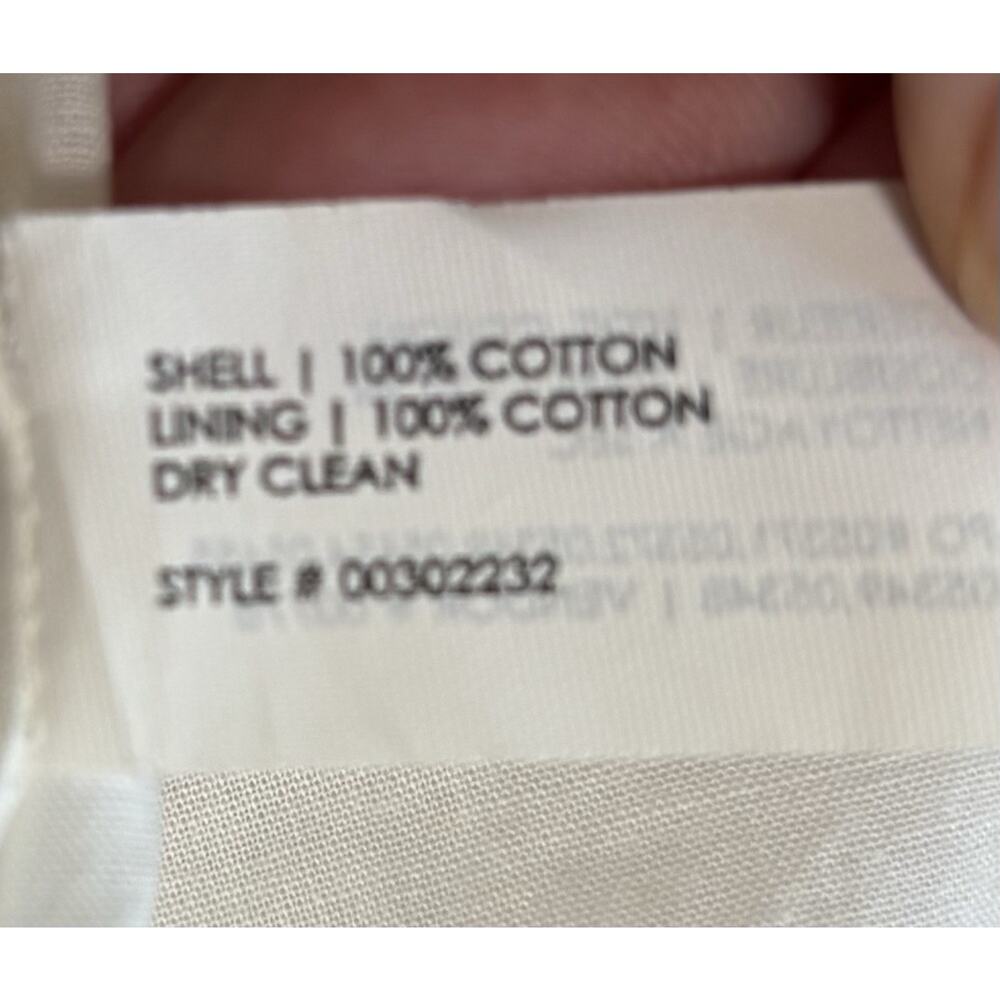 White Lace Eyelet A Line Skirt Prairie Preppy Cottage Festival Women’s Size 2 - Picture 5 of 8